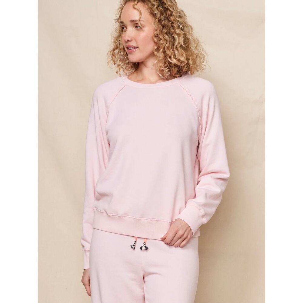 $124 New Sundry Raglan Sweatshirt - Pink - Small